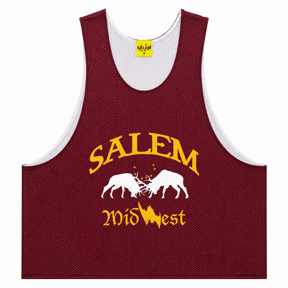 Midwest Pinnie Jersey (Maroon) - $35